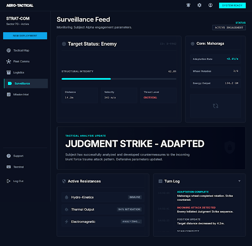 Environment UI screenshot